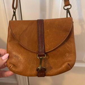 Brown Leather Crossbody Bag